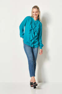 Womenswear: Verge Flossie Blouse - Marine