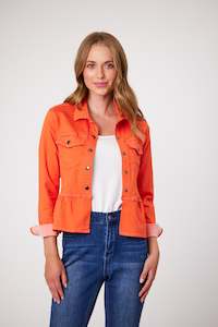 Womenswear: Classified Sorrento Stretch Drill Jacket Orange