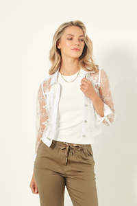 Lemon Tree Design Sally-Ann Lace Jacket White