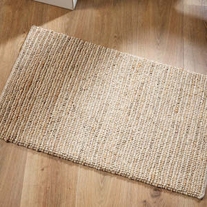 White and Natural Door Mat