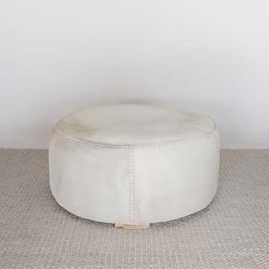 Round Cowhide Ottoman (XL) No.4