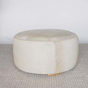 Round Cowhide Ottoman (XL) No.8