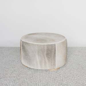 Round Cowhide Ottoman No. 8