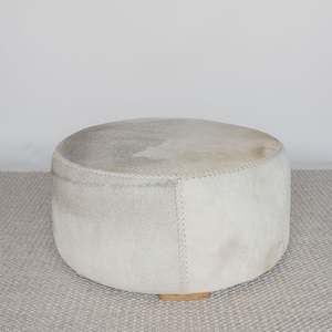 Round Cowhide Ottoman (XL) No.3