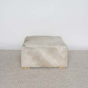 Square Cowhide Ottoman No.3