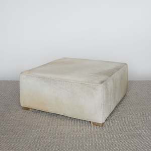 Square Cowhide Ottoman (XL) No.3