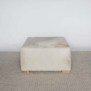 Square Cowhide Ottoman No.1