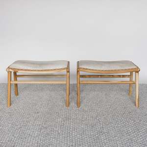 Small Cowhide Benches (Set of Two) No.3