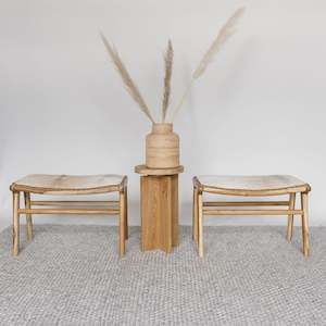 Small Cowhide Benches (Set of Two) No.1