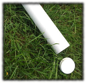 50mmID White Mailing tube 700mm long (bundle of 24) - End Caps not included