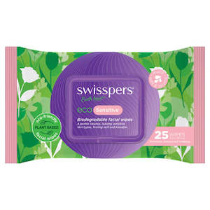 SWISSPERS Eco Sens. Face Wipes 25s