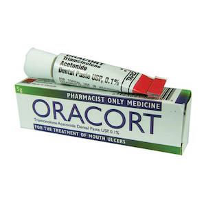 ORACORT 0.1% Paste 5g (Pharmacist Only) Need Consultation before Sale