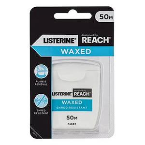 Listerine Reach Waxed Shred Resistant Floss 50 M