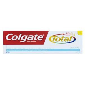 Colgate Fluoride Toothpaste Total 12 Hour Protection Original 80 g