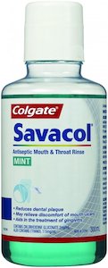 Colgate Savacol Antiseptic Mouth & Throat Rinse Mint 300 ml