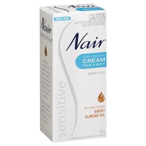 Nair Sensitive Hair Removal Cream Face & Body 75 g