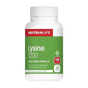 Nutra-Life Lysine 1200mg 60 Tablets