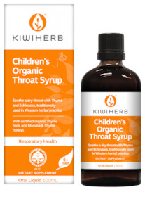 KIWIHERB Children's Organic Throat Syrup 100ml