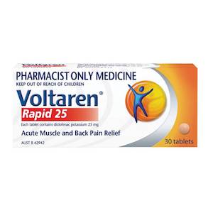 Voltaren Rapid 25mg 30s  (Pharmacist Only) Need Consultation before Sale