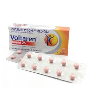 Voltaren Rapid 25mg 20s  (Pharmacist Only) Need Consultation before Sale