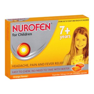 Nurofen For Children Soft Chewable Capsules 7+ Years 24 Soft Chewable Capsules