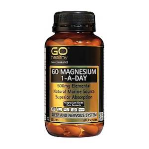 GO Magnesium 1-A-Day 500mg 60caps