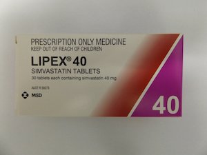 Lipex 40 mg 30 Tablets (Prescription Required)