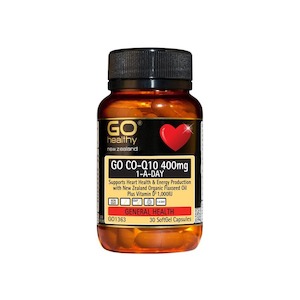 Go CoQ10 400MG 1-A-Day  30 Soft Gel Capsules