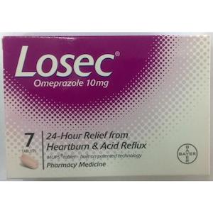 Losec Omeprazole 10 mg 7 Tablets