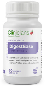 Clinicians DigestEase with Tolerase 60 caps