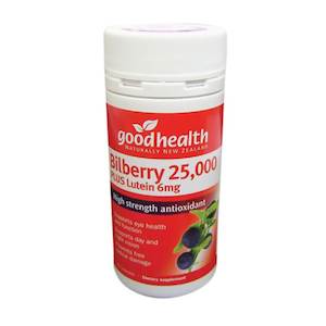 Good Health Bilberry 25000 Plus Lutein 6mg 60 Capsules