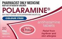 Polaramine Tablets 2mg 20s (Pharmacist Only)