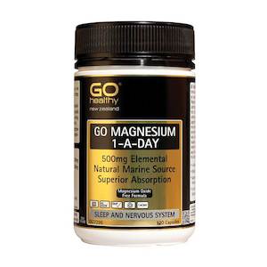 GO Healthy Go Magnesium 500mg 1-A-DAY 120 Capsules