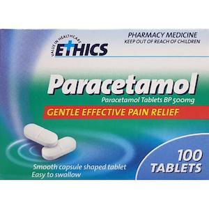 ETHICS Paracetamol 500mg 100 Tabs