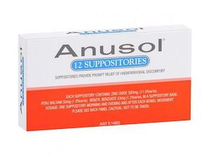 ANUSOL Suppositories 12pk