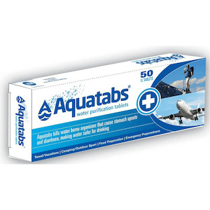 AQUATABS Water Purify 50 Tabs RAD