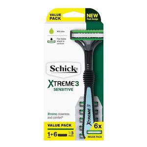 SCHICK Xtreme3 Sensitive 1+6