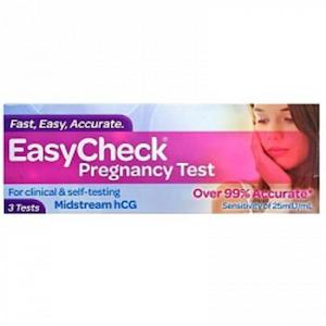 EasyCheck Pregnancy Test For Clinical & Self- Testing 3 Tests