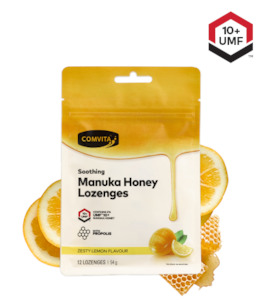 COMV Manuka Honey Loz Lemon 12pk