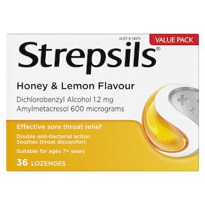 STREPSILS Honey & Lemon 36pk