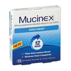 Mucinex Expectorant  600mg Tablets 10s