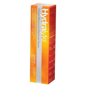 Hydralyte Orange Effervescent Electrolyte Tablets 20s