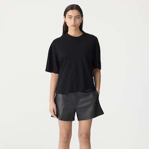 Bassike / Floating Neck Boxy T-Shirt / Black