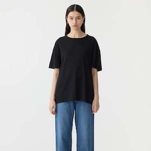 Bassike / Boyfriend Heritage Short Sleeve T-Shirt / Black