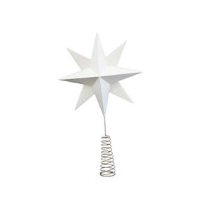 Christmas Tree 3D Star Topper / Off-White