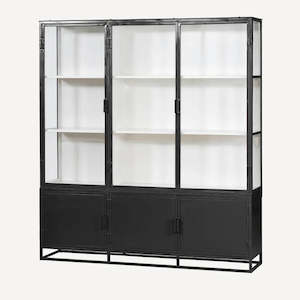 Cole Iron Cabinet / 3 Door / Black