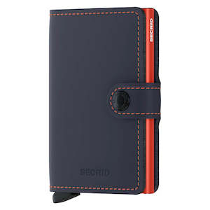 Secrid / Miniwallet / Matte Night Blue + Orange