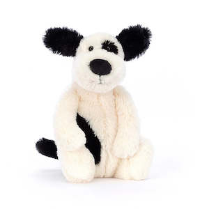 Jellycat / Bashful Black + Cream Puppy / Medium