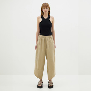 Bassike / Canvas Split Hem Pant / Tan