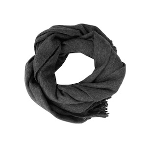 Good & Co / Chunky Wool Scarf / Charcoal